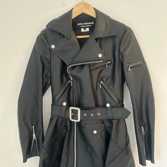 Junya Wantanabe comme De GARÇONS faux Leather Coat - Picture 2 of 7
